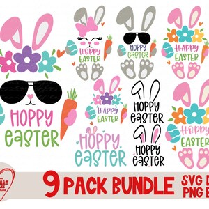 Ostern Bundle svg Png Dxf Eps Osterhase Bundle hoppy Ostern svg digitaler Download