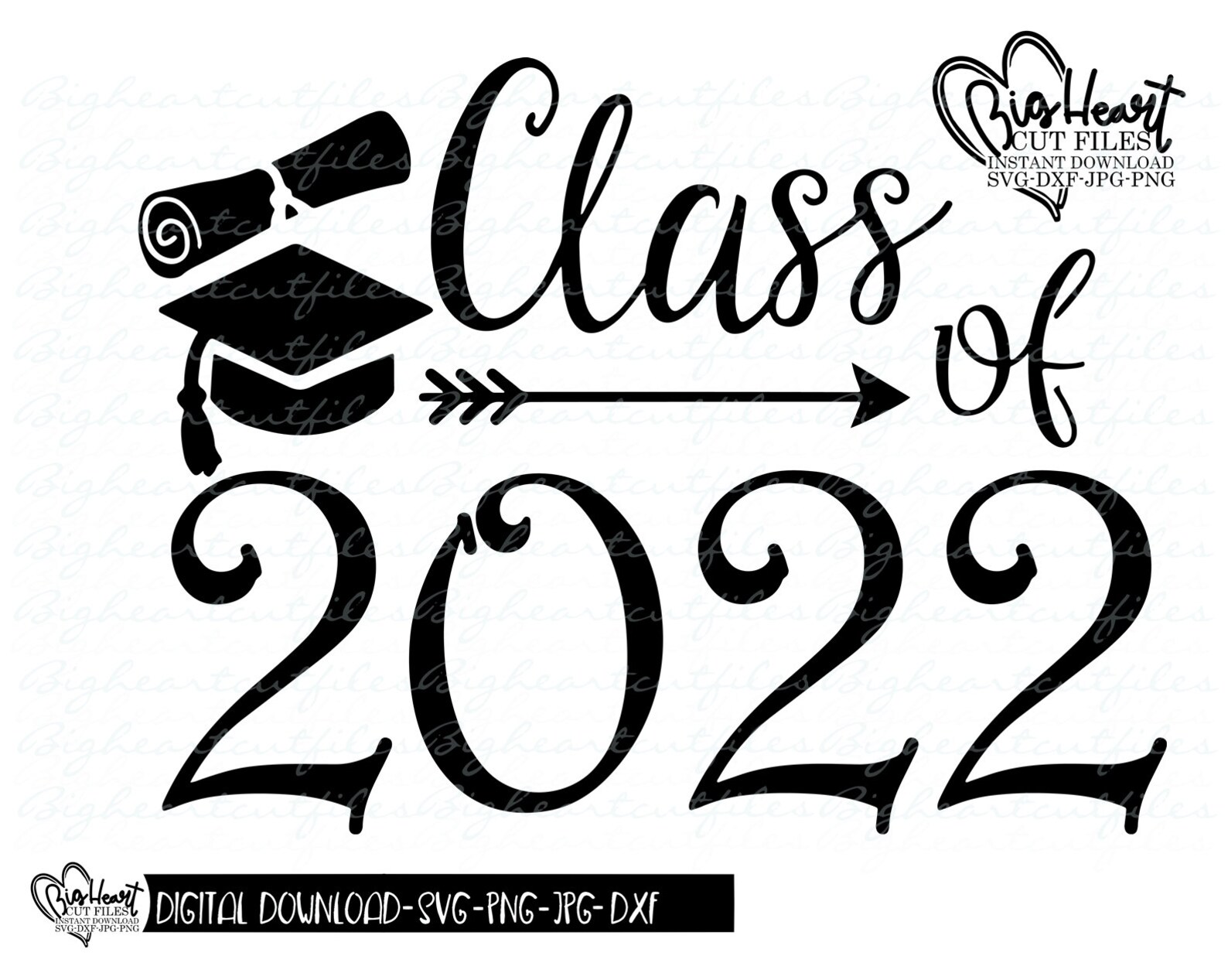 Class Of 2022 Svg Png Jpg Dxf 2022 Class Of Graduation | Etsy