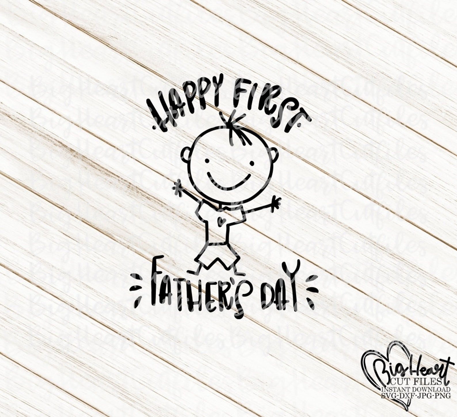 Happy First Fathers Day Svg Png Jpg Dxf First Father's | Etsy