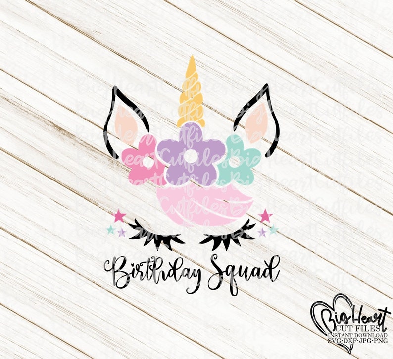 Download Unicorn Cut Files Svg Birthday Unicorn Shirt Svg Silhouette Cricut Dxf Unicorn Svg Png Jpg Unicorn Face Svg Unicorn Birthday Squad Svg Clip Art Art Collectibles