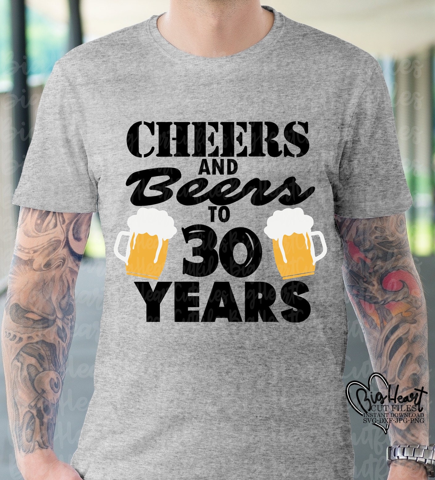 Cheers And Beers To My 30 Years SVG