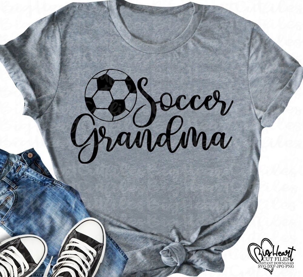 Soccer Grandma Svg Png Jpg Dxf Soccer Svg Soccer Cut  Etsy