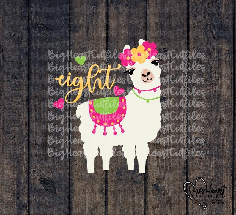 Download Llama 8th Birthday Svg Llama Svg LLama Birthday Svg Eighth | Etsy