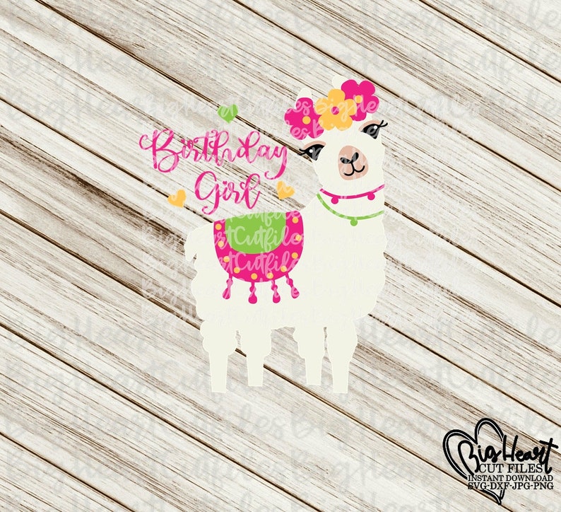 Download Alpaca Svg Llama Svg Llama Birthday Girl Svg PngJpgDxf | Etsy