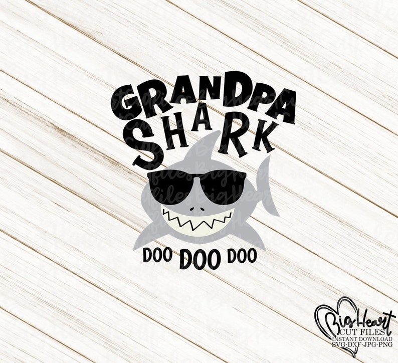 Download Grandpa Shark SvgShark Birthday svg doo doo doo svgFamily ...