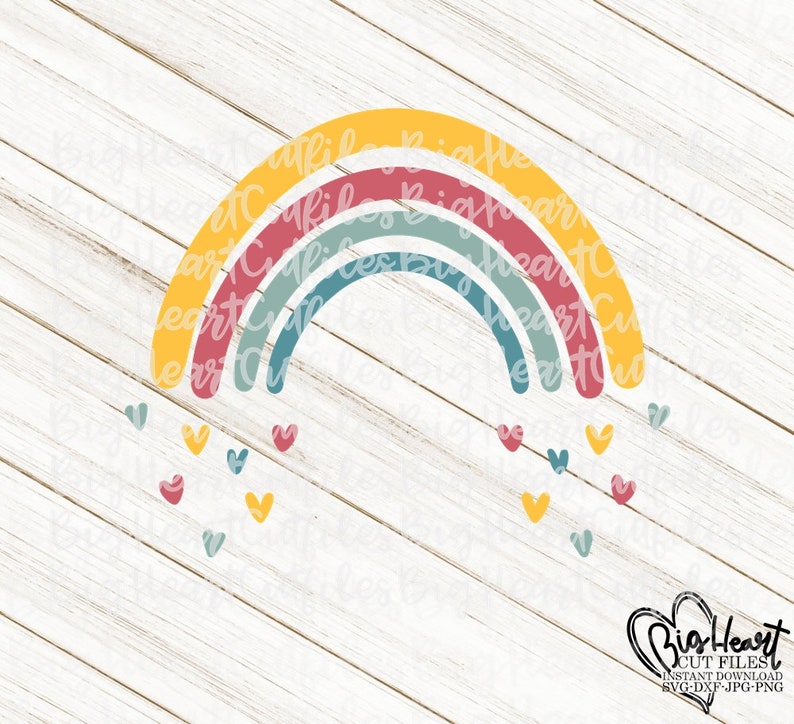 Rainbow Svg Png Jpg Dxf Rainbow Cut File Rainbow With | Etsy