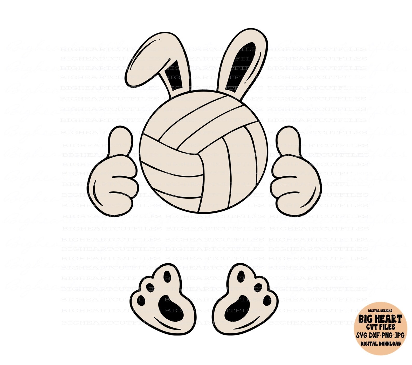Volleyball Svg Png Jpg Dxf Volleyball Easter Svg Easter Etsy