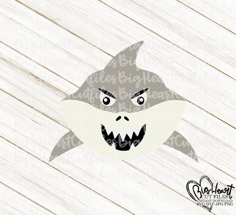Download Shark Svg Png Jpg Dxf Shark Cut Files Baby Shark Svg | Etsy