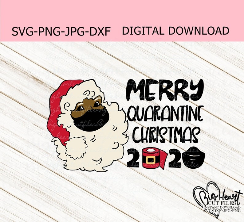 Download Merry Quarantine Christmas Svg Png Jpg Dxf African | Etsy