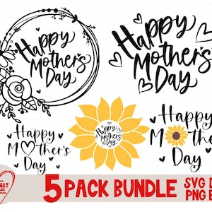 Ensemble Svg maman, lot Svg fête des mères, Svg, Png, Dxf, Eps, Svg joyeuse fête des mères, vie de maman, maman, silhouette, Cricut, sublimation