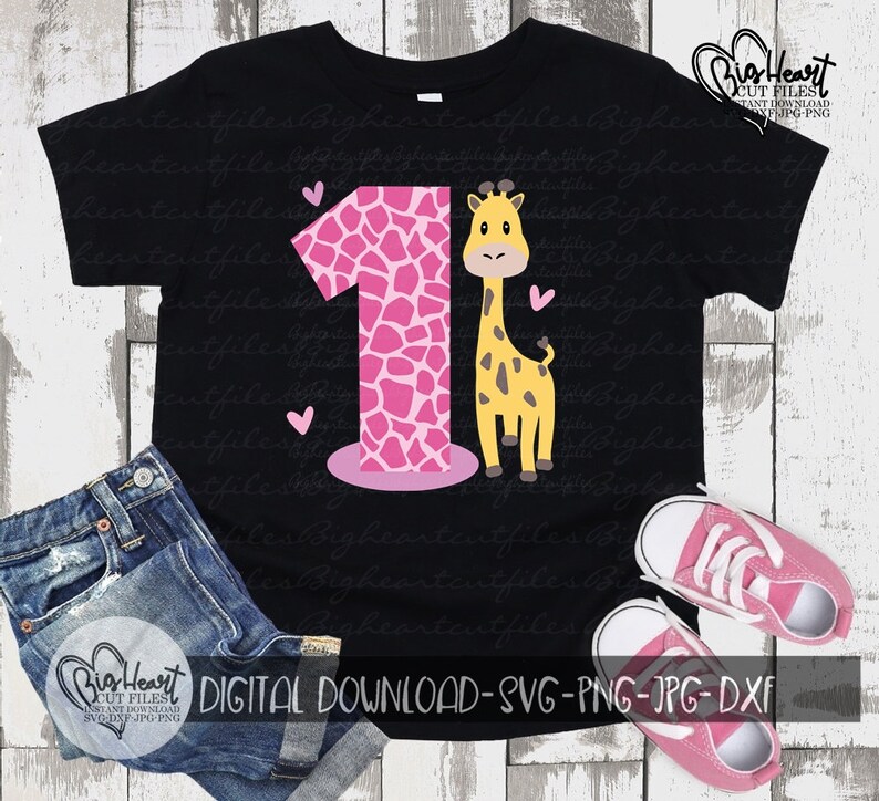 Download Dxf Jpg Png Girl Safari Jungle 1st Birthday Svg Safari Birthday Svg Cricut Silhouette Cute Giraffe Jungle First Birthday Svg Clip Art Art Collectibles