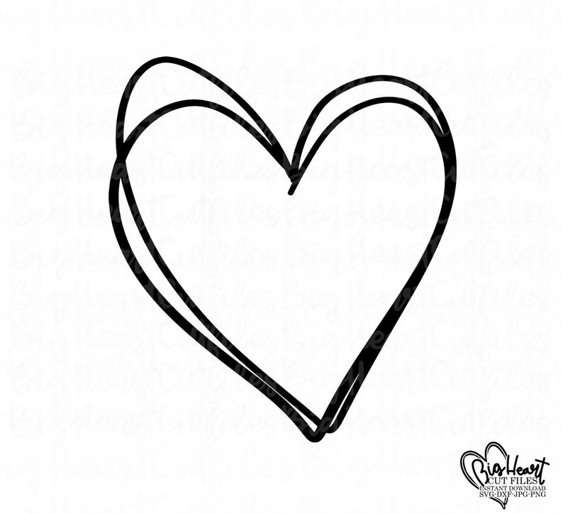 Double Heart Svg Hearts Svg PngJpgDxf Valentine Heart | Etsy