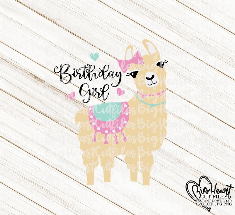 Download Alpaca Svg Llama Svg Llama Birthday Girl Svg PngJpgDxf | Etsy