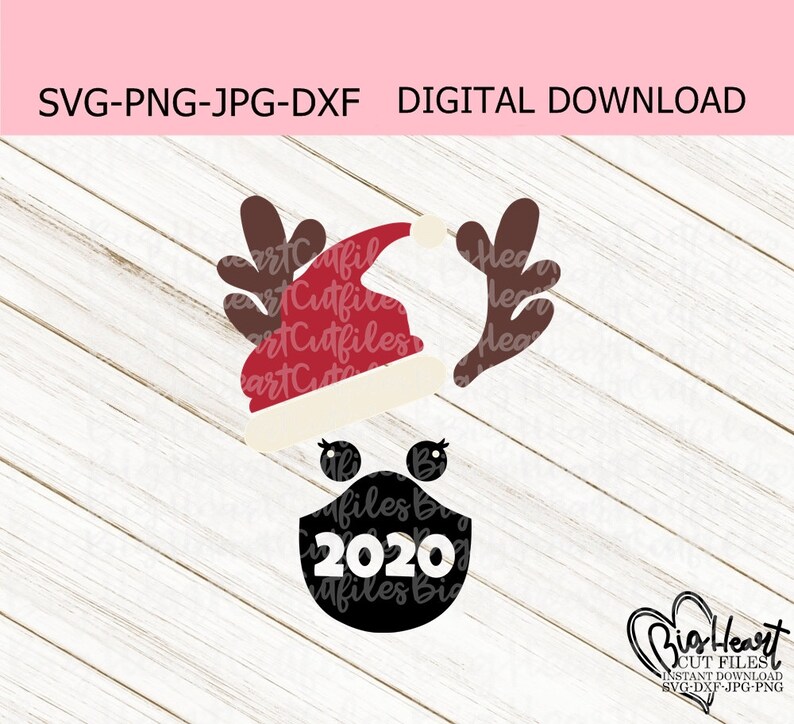 Download Quarantine Christmas Svg Png Jpg Dxf Santa Reindeer Svg | Etsy