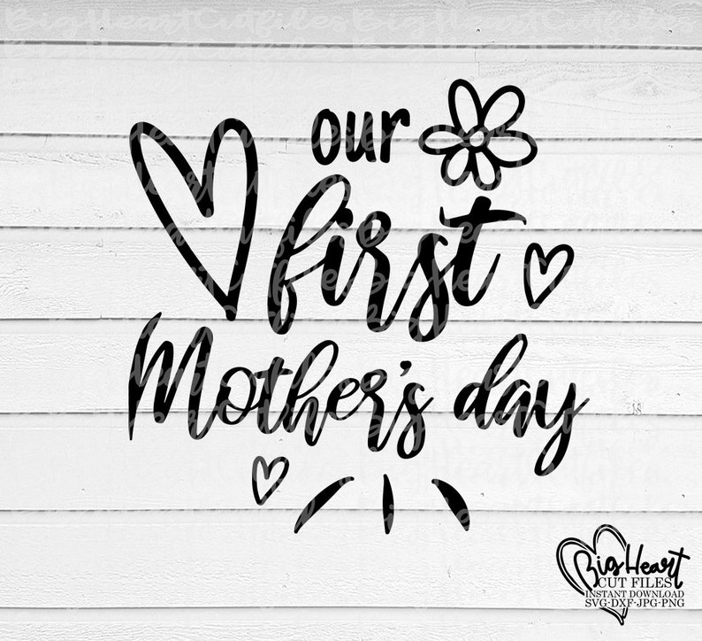 Download Our First Mothers Day Svg Png Jpg Dxf Mommy and Me Svg | Etsy