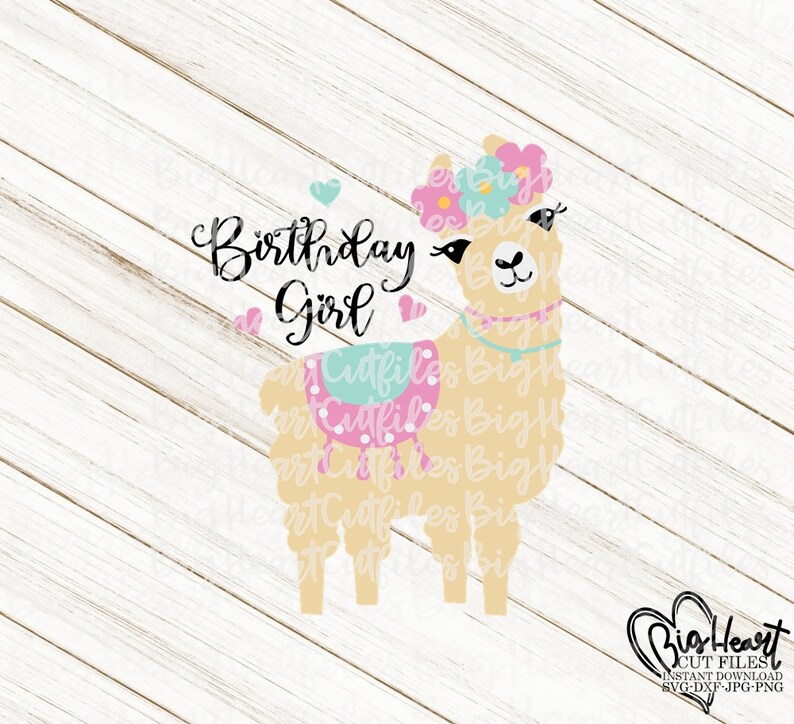 Download Alpaca Svg Llama Svg Llama Birthday Girl Svg PngJpgDxf | Etsy