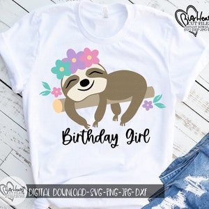 Paresseux Svg, Png, Jpg, Dxf, fichier coupé paresseux, anniversaire paresseux Svg, bébé paresseux Svg, vecteur de paresseux, conception de paresseux, Silhouette, Cricut, sublimation