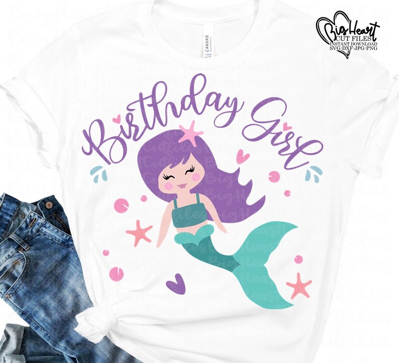 Free Free 218 Mermaid Birthday Shirt Svg SVG PNG EPS DXF File