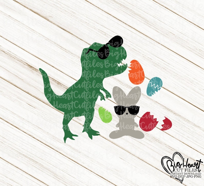 Download Easter Dinosaur Svg Png Jpg Dxf Easter Bunny Svg Rabbit | Etsy