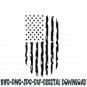 Verontruste Amerikaanse vlag svg, png, jpg, dxf, Amerikaanse vlag gesneden bestanden, Amerikaanse vlag svg, gesneden bestanden, silhouet en cricut gesneden bestanden, Instant Download
