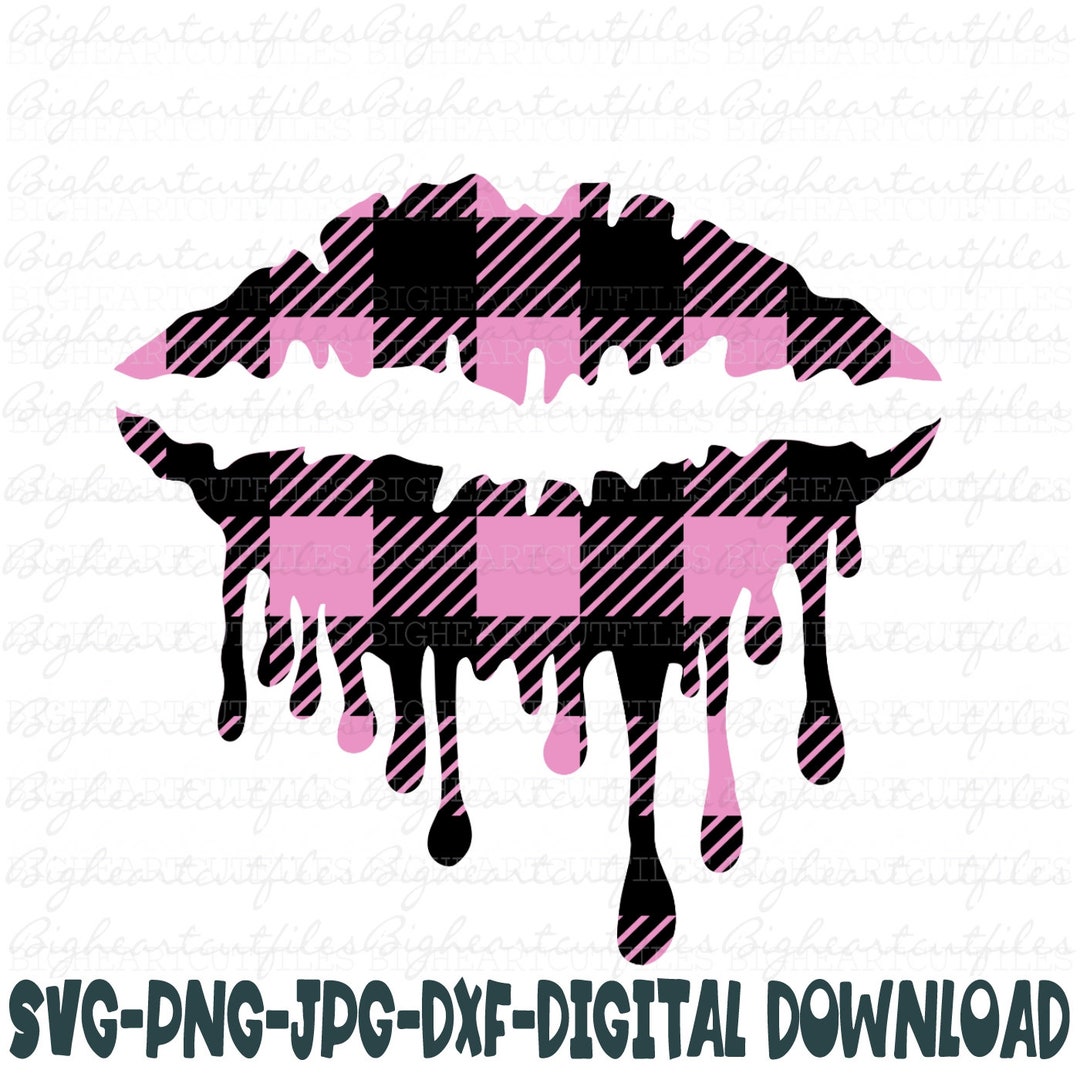 Labios goteando Svg Png Jpg Dxf Beso Svg Boca Svg Buffalo - Etsy España