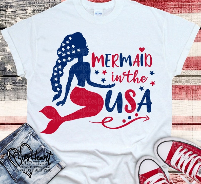 Free Free 273 Mermaid In The Usa Svg SVG PNG EPS DXF File