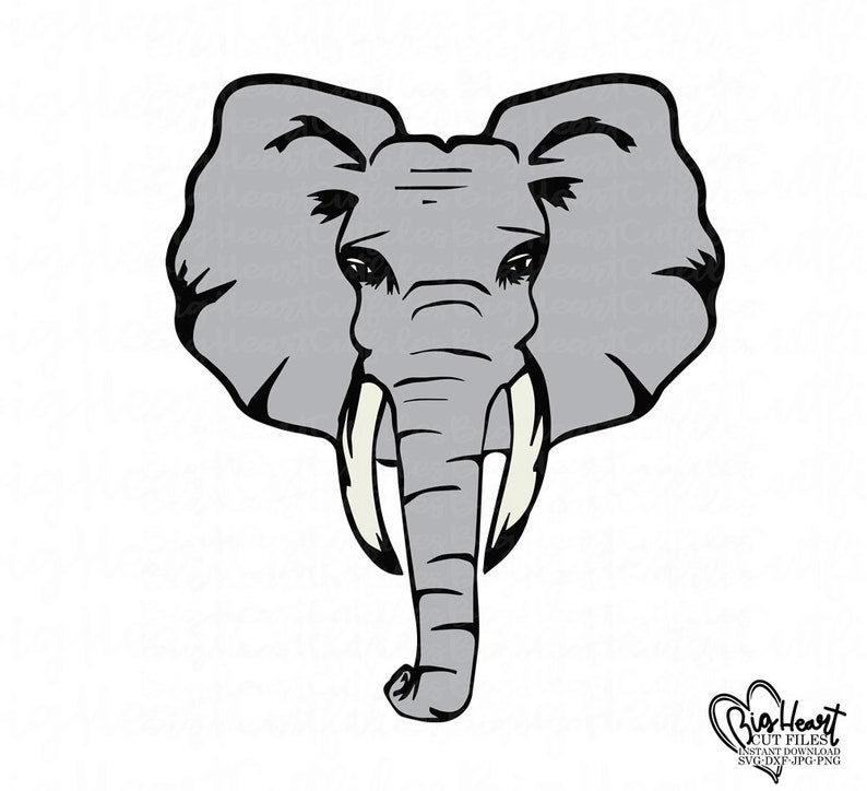 Free Free 214 Elephant Face Svg SVG PNG EPS DXF File