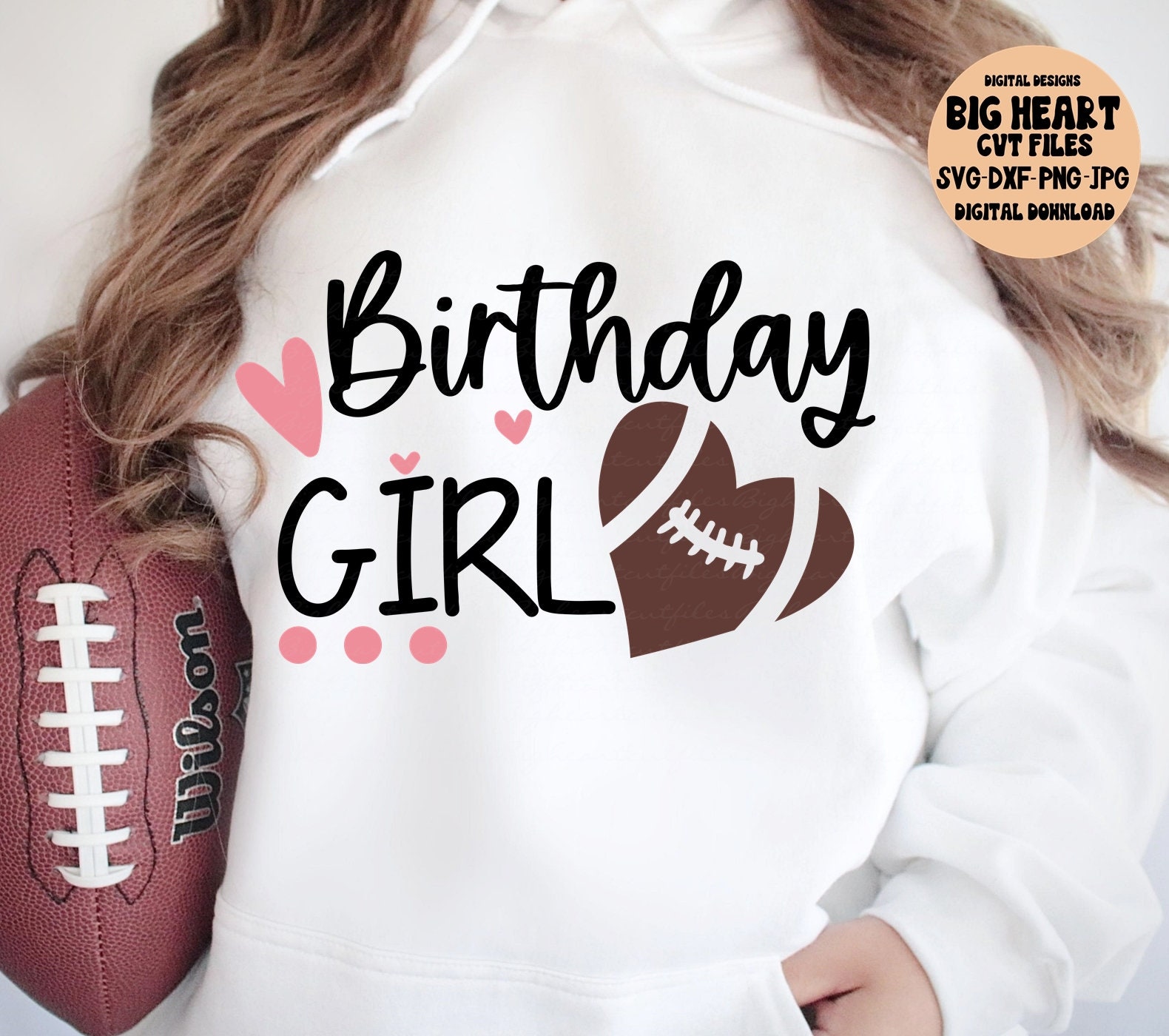 Football Birthday Svg Png Jpg Dxf Football Birthday Girl Etsy