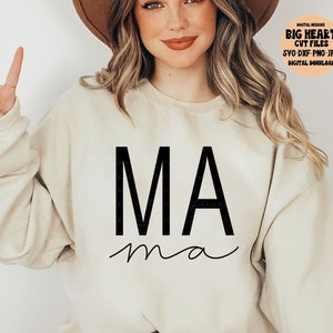 Mamá Svg, Png, Jpg, Dxf, Momlife Svg, Archivo de corte de mamá, Diseño de camiseta de mamá, Vector de mamá, Descarga instantánea, Silueta, Cricut, Sublimación