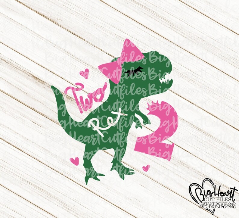 Download T Rex Birthday Svg Dinosaur Svg Two Rex Dinosaur Birthday ...