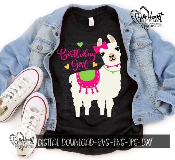 Download Alpaca Svg Llama Svg Llama Birthday Girl Svg Pngjpgdxf Etsy