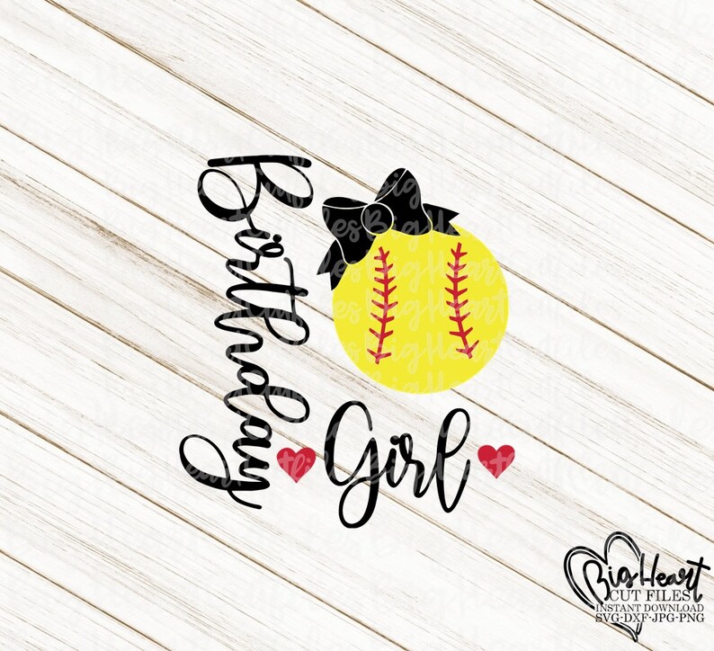 Download Softball Svg Birthday Girl Softball Svg Png Jpg Dxf Softball Cut Files Birthday Girl Svg Silhouette Cricut Cut Files Free Commercial Use Clip Art Art Collectibles Foodoke Com