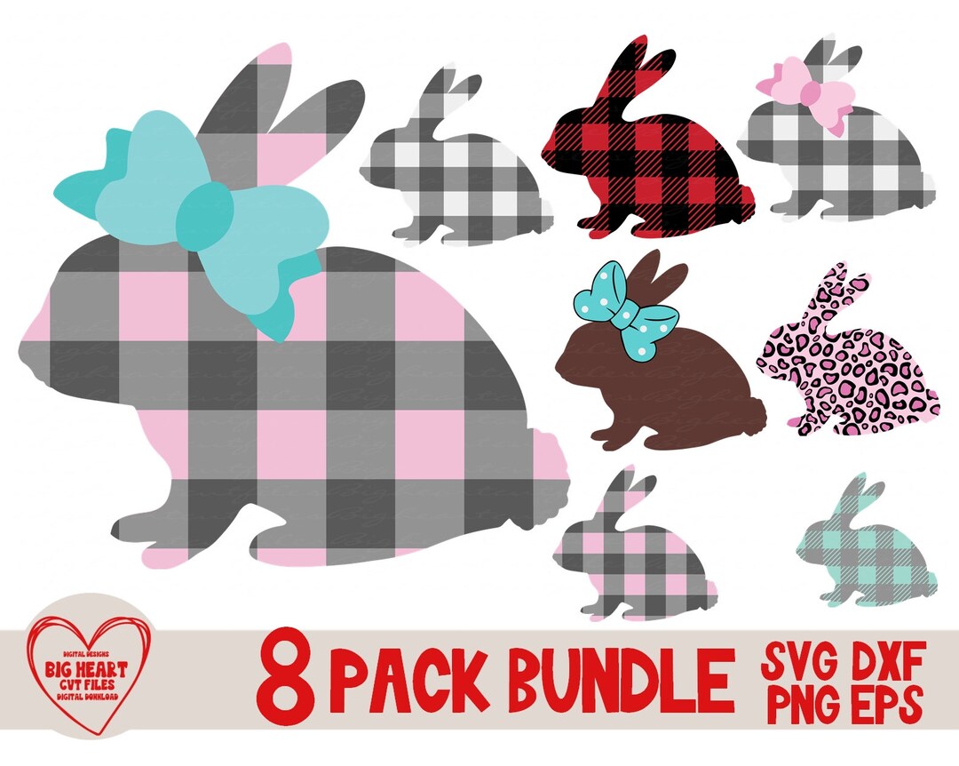 Bunny Bundle Svg Png Dxf Eps, Easter Bundle Svg Silhouette Cricut ...