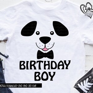 Welpe Geburtstag Junge geschnitten Datei, Cricut Cut Datei, Sublimationsdruck, Png, Jpg, Dxf, Junge Geburtstagsmaus