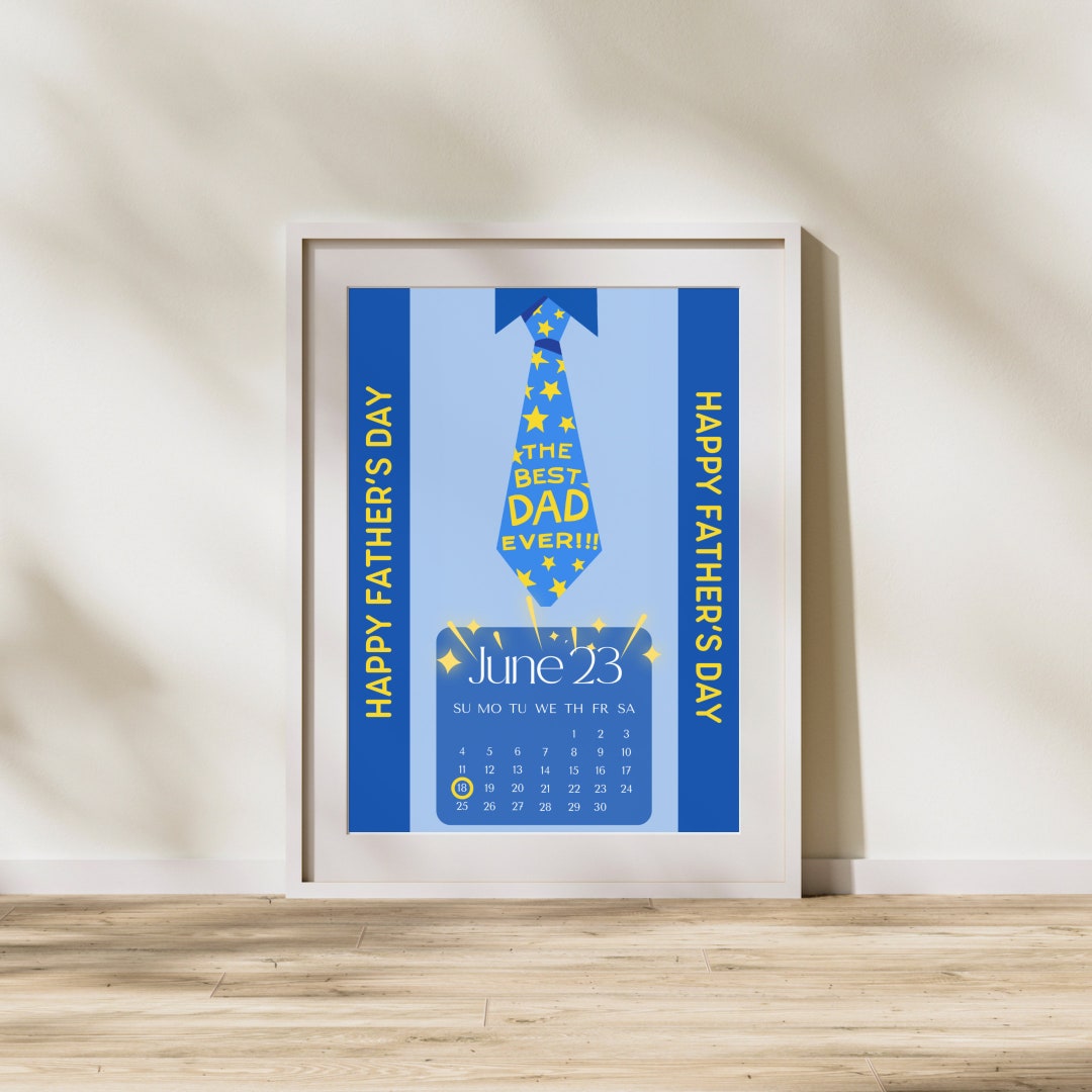 Father's Day Calendar Printable Journal Notebook Paper Etsy