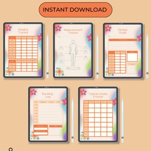 Fitness Planner Printable Body Measurement Planner Bundle - Etsy