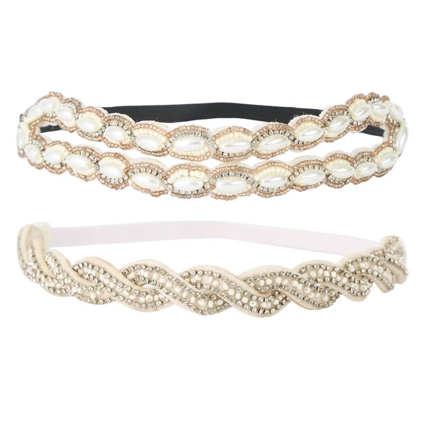 Rhinestone Headband Etsy