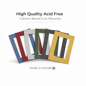 A3 for A4 Picture, Photo & Print Mounts  - various colours available