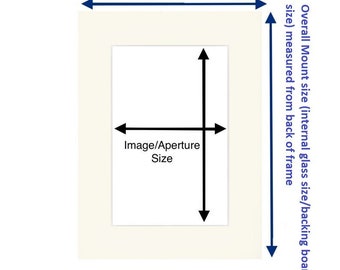 Bespoke/Made to Measure Picture & Photo Mounts - Cut to Any Size (Max outside size A1 841mm x 594mm / 84.1cm x 59.4cm)