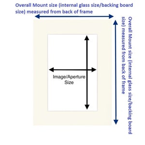 Bespoke/Made to Measure Picture & Photo Mounts - Cut to Any Size (Max outside size A1 841mm x 594mm / 84.1cm x 59.4cm)