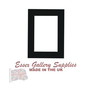 Bespoke/Made to Measure Picture & Photo Mounts Cut to Any Size Max outside size A1 841mm x 594mm / 84.1cm x 59.4cm Black