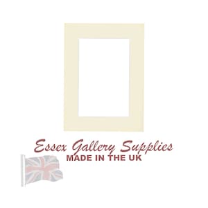 Bespoke/Made to Measure Picture & Photo Mounts Cut to Any Size Max outside size A1 841mm x 594mm / 84.1cm x 59.4cm Cream/Ivory