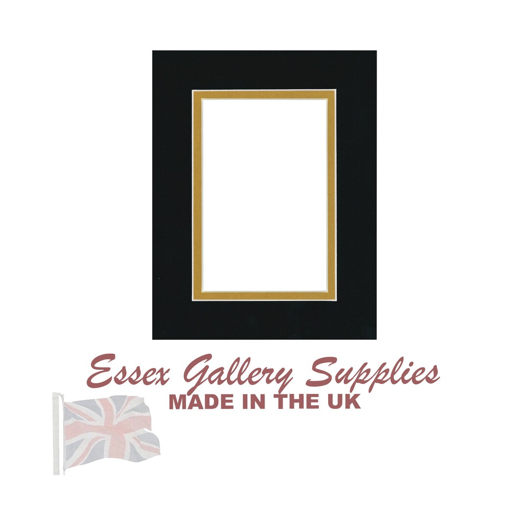 Double Mount Picture and Photo Mounts Frame Mounts Black & Etsy UK