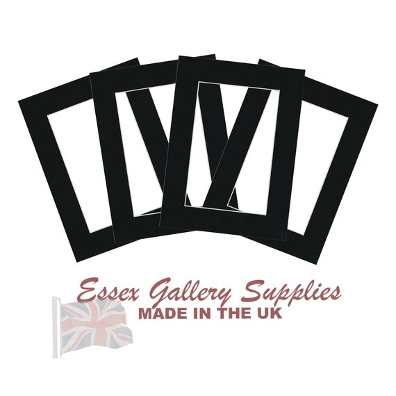 Picture and Photo Mounts for Frames Black Various Sizes Etsy UK
