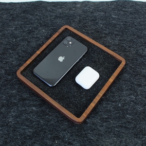 Wooden Catch All Tray | Desk Storage for Office Organization | Custom Desk Organizer | Valet Tray for Home Office | Wood Desk Accessories