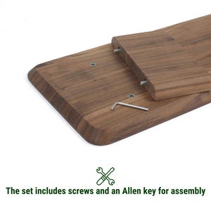 Dual Wooden Desk Shelf | Solid Wood Monitor Stand | Desk Organizer | Ergonomic Office Storage | Large Display Stand | Gift for Him