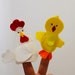 Felt Farm Animal Finger Puppet Set Educational Montessori Inspired