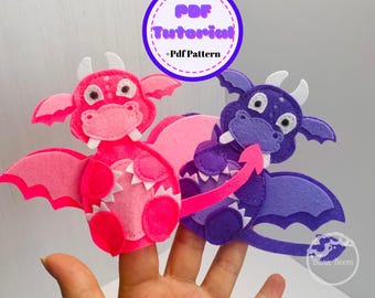 西の龍。手作りフェルトぬいぐるみ。型紙と作り方ガイド。 - Etsy 日本