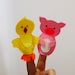 Felt Farm Animal Finger Puppet Set Educational Montessori Inspired