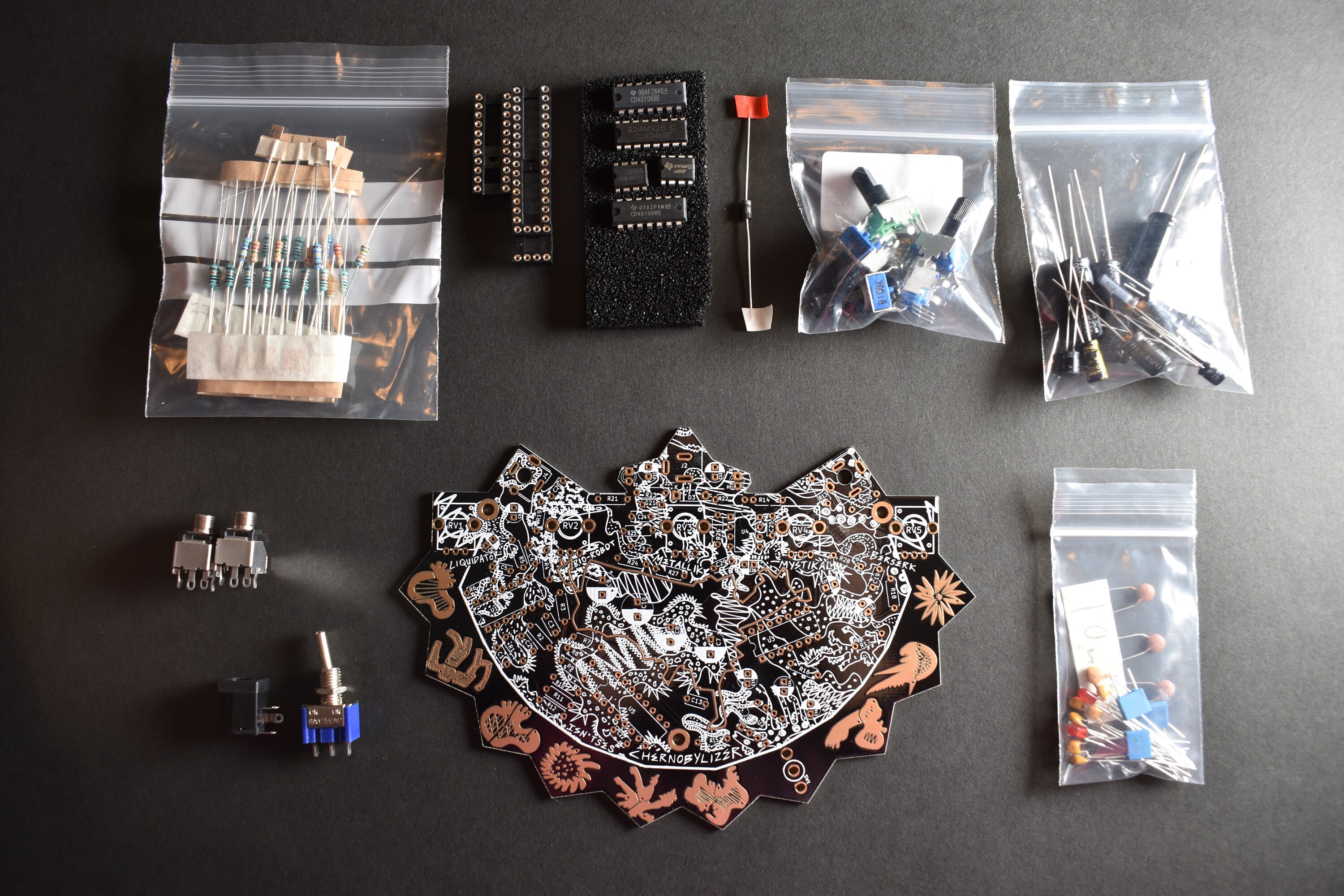 Diy Kit Chernobylizer Custom Made Synth Black And Gold Etsy